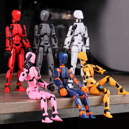13 Jointed Movable Action Figures Shapeshift Robot 3D Printed Mannequin Character Assemble Toys Parent-children Game Kids Gifts